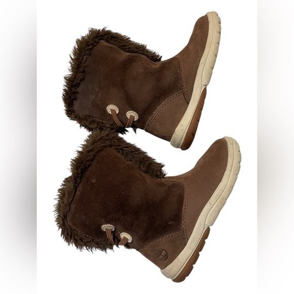 Timberland Toddle Tracks Roll Top Faux Fur Boots Brown
Nubuck Size 5.5T - Picture 8 of 15